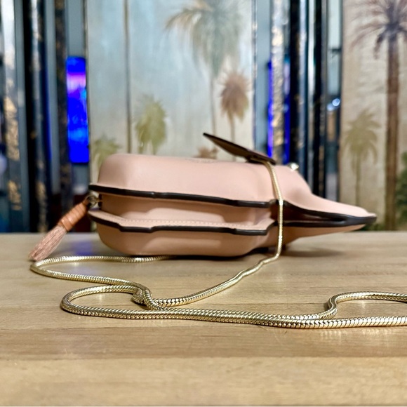 Kate Spade Pink Leather Elephant Crossbody Bag Purse - Picture 7 of 12